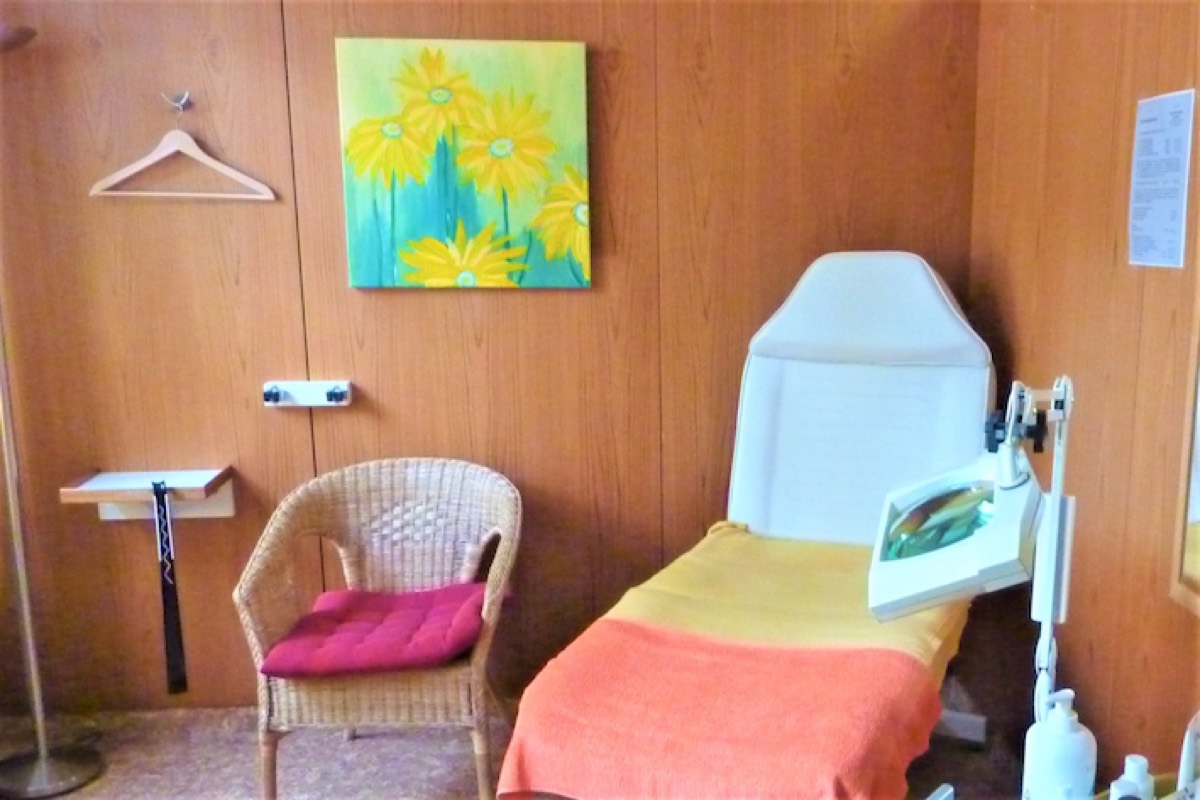 Raum für Fußpflege und Fußreflexzonenmassage